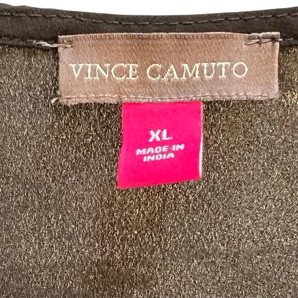 Vince Camuto Black Ruffled Sleeveless Top Size XL - Picture 2 of 2